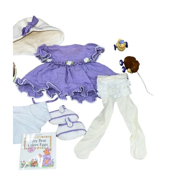 Bitty Baby American Girl Springtime Set 15" Purple Dress Doll Outfit American Gi - Picture 2 of 8